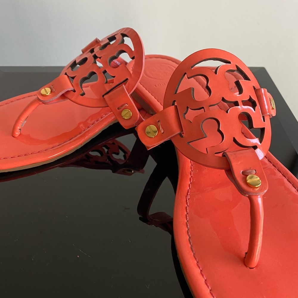 Tory Burch Miller sandals in luminous coral